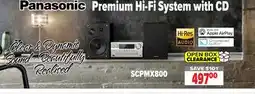 2001 Audio Video SCPMX800 - Panasonic Premium Hi-Fi System with CD offer