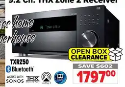 2001 Audio Video TXRZ50 - 9.2 Ch. THX Zone 2 Receiver offer