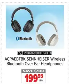 2001 Audio Video ACPAEBTBK SENNHEISER Wireless Bluetooth Over Ear Headphones offer