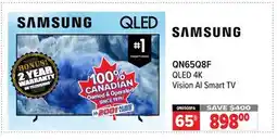 2001 Audio Video QN65Q8F SAMSUNG 65 QLED 4K Vision AI Smart TV offer