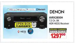 2001 Audio Video AVRX2800H DENON 7.2 Ch. 8K HDR HEOS Receiver offer