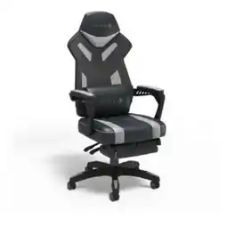 Staples Staples Emerge Vomax Bonded Leather Ergonomic Gaming Chair - Black/Grey offer