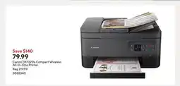 Staples Canon TR7020a Compact Wireless All-In-One Printer offer