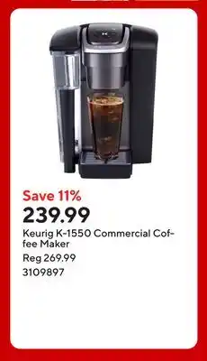 Staples Keurig K-1550 Commercial Coffee Maker offer