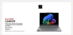 Staples Lenovo 14 Copilot+ PC Laptop - Snapdragon X Plus/512GB SSD/16GB RAM/Windows 11 Home offer