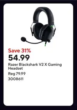 Staples Razer Blackshark V2 X Gaming Headset offer