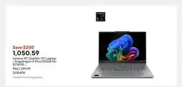 Staples Lenovo 14 Copilot+ PC Laptop - Snapdragon X Plus/512GB SSD/16GB RAM/Windows 11 Home offer