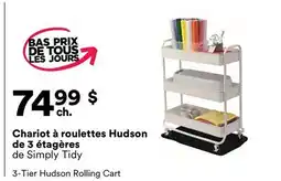 Michaels Chariot à roulettes Hudson de 3 étagères de Simply Tidy offer