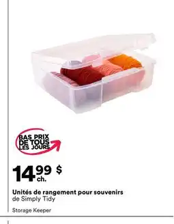 Michaels Unités de rangement pour souvenirs de Simply Tidy offer
