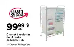 Michaels Chariot à roulettes de 15 tiroirs de Simply Tidy offer