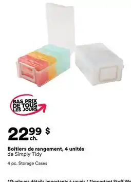Michaels Boîtiers de rangement, 4 unités de Simply Tidy offer