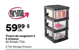 Michaels Tiroirs de rangment à 3 niveaux de Simply Tidy offer