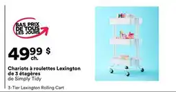 Michaels Chariots à roulettes Lexington de 3 étagères de Simply Tidy offer