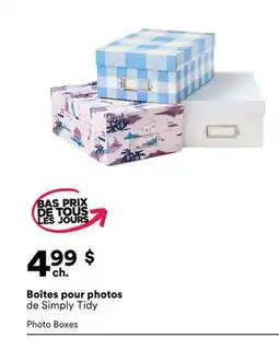 Michaels Boîtes pour photos de Simply Tidy offer