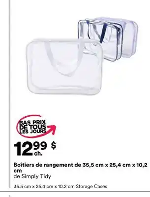 Michaels Boîtiers de rangement de 35,5 cm x 25,4 cm x 10,2 cm de Simply Tidy offer