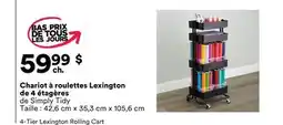 Michaels Chariot à roulettes Lexington de 4 étagères de Simply Tidy offer