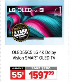 2001 Audio Video OLED55C5 LG 55 4K Dolby Vision SMART OLED TV offer