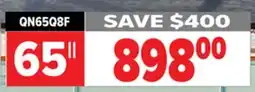 2001 Audio Video QN65Q8F SAMSUNG 65 QLED 4K offer