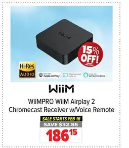 2001 Audio Video WiiMPRO WiiM Airplay 2 Chromecast Receiver w/Voice Remote offer