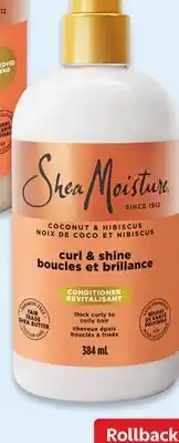 Walmart SheaMoisture Coconut & Hibiscus shampoo or conditioner offer