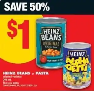 Heinz beans or pasta