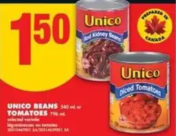 No Frills Unico beans offer