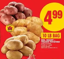 No Frills Red, russet or yellow potatoes offer