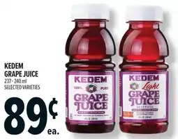 Metro Kedem grape juice offer