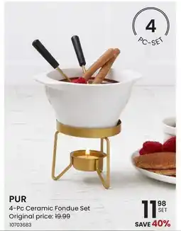 Stokes Pur 4-Pc Chocolate Fondue Set offer