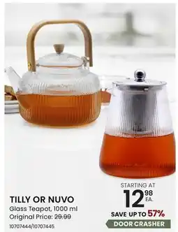 Stokes Tilly Glass Teapot with Wood Handle offer