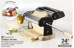 Stokes SCARLET OR OAK Red or Black Pasta Machine offer