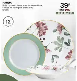 Stokes KAHLIA 12-Pc Porcelain Dinnerware Set offer