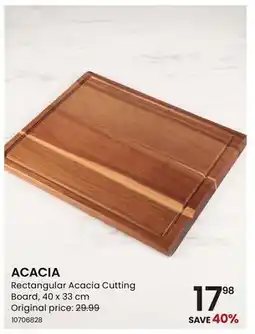 Stokes thinkkitchen ACACIA Rectangular Acacia Cutting Board offer