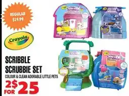Len's Mill Stores Crayola SCRIBBLE SCRUBBIE SET offer