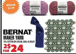 Len's Mill Stores BERNAT MAKER YARN offer