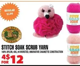 Len's Mill Stores LION BRAND STITCH SOAK SCRUB YARN offer