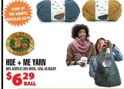 Len's Mill Stores LION BRAND HUE + ME YARN offer