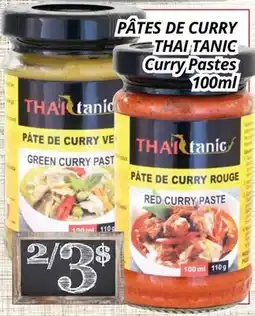 Supermarché PA PÂTES DE THAI TANIC | Curry Pastes offer