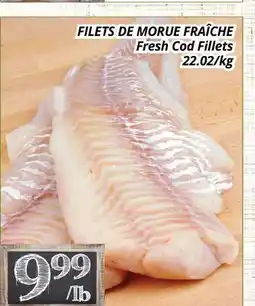 Supermarché PA FILETS DE MORUE FRAÎCHE | Fresh Cod Fillets offer
