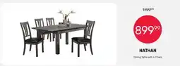 Meubles RD Nathan - Dining Table with 4 Chairs offer
