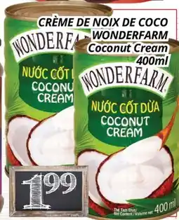 Supermarché PA CRÈME DE NOIX DE COCO WONDERFARM | Coconut Cream offer