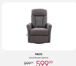 Meubles RD Paco - Swivel Rocker Recliner offer