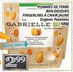 Supermarché PA POMMES DE TERRE BIOLOGIQUES FINGERLING À CHAIR JAUNE | Organic Potatoes offer