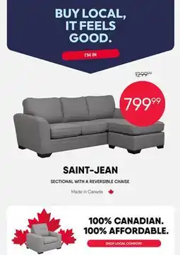 Meubles RD stjean - Sectional with Reversible Chaise offer