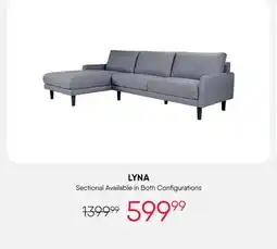 Meubles RD Lyna - Sectional with Chaise offer