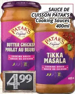Supermarché PA DE CUISSON CUISSON PATAK'S | Cooking Sauces offer