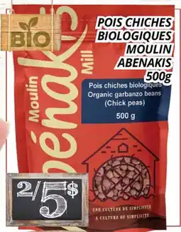 Supermarché PA POIS CHICHES BIOLOGIQUES MOULIN ABENAKIS offer