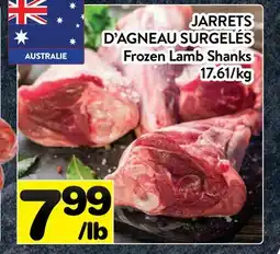 Supermarché PA JARRETS D'AGNEAU SURGELÉS | Frozen Lamb Shanks offer