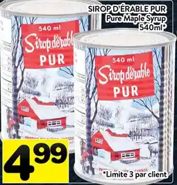 Supermarché PA SIROP D'ÉRABLE PUR | Pure Maple Syrup offer