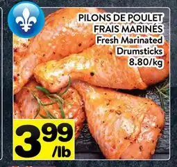 Supermarché PA PILONS DE POULET FRAIS MARINÉS | Fresh Marinated Drumsticks offer
